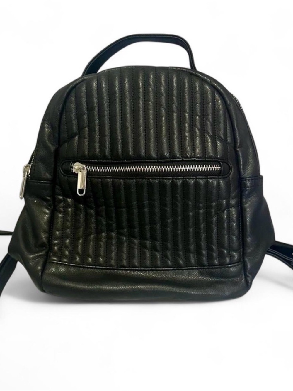 Black Quilted Backpack